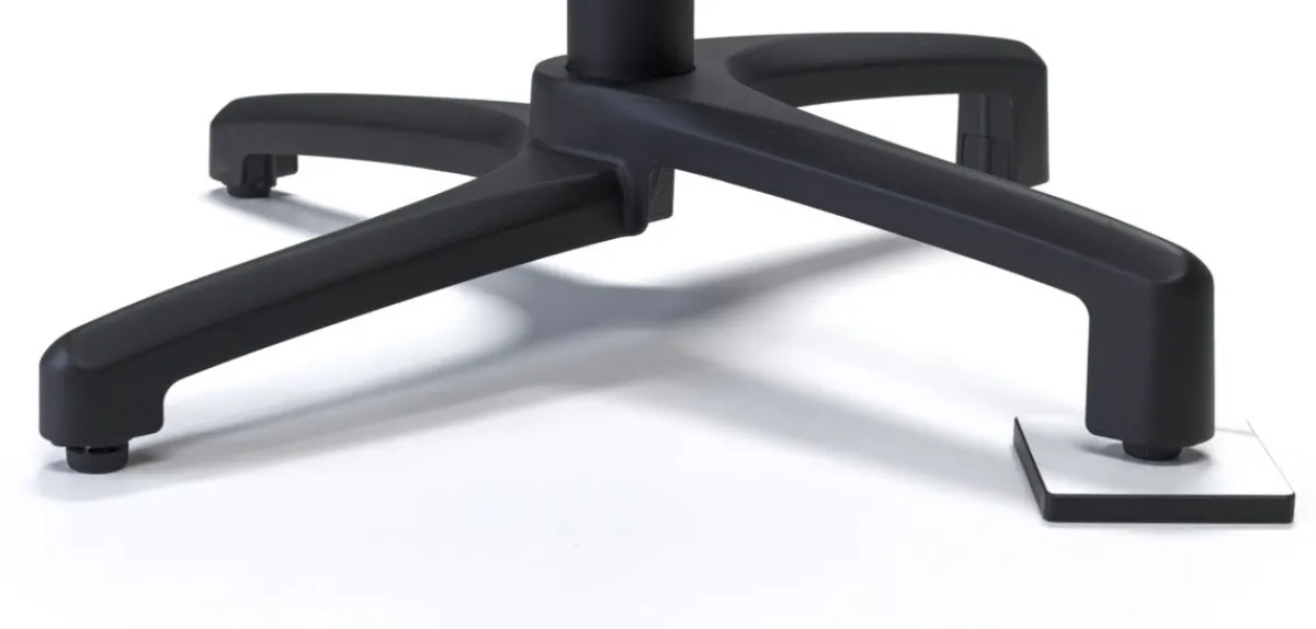 FLEXMOB Pied de table avec système pliant d'extérieur noir mat Kyoto