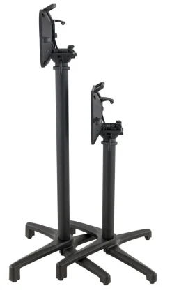 FLEXMOB Pied de table avec système pliant d'extérieur noir mat Kyoto