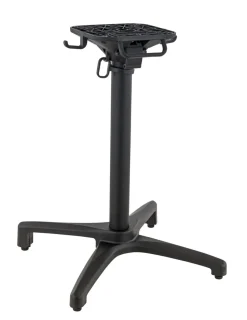 FLEXMOB Pied de table avec système pliant d'extérieur noir mat Kyoto