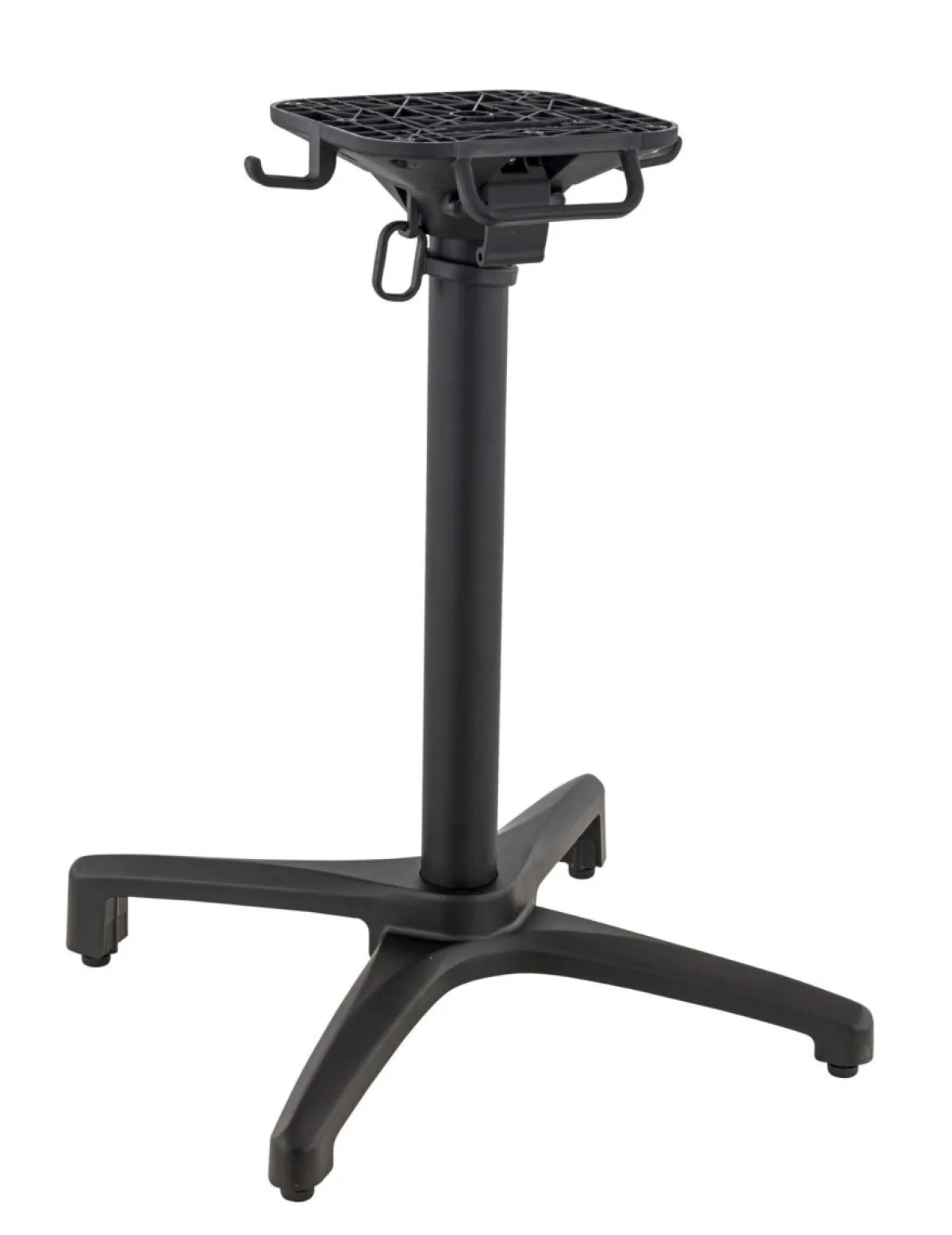 FLEXMOB Pied de table avec système pliant d'extérieur noir mat Kyoto
