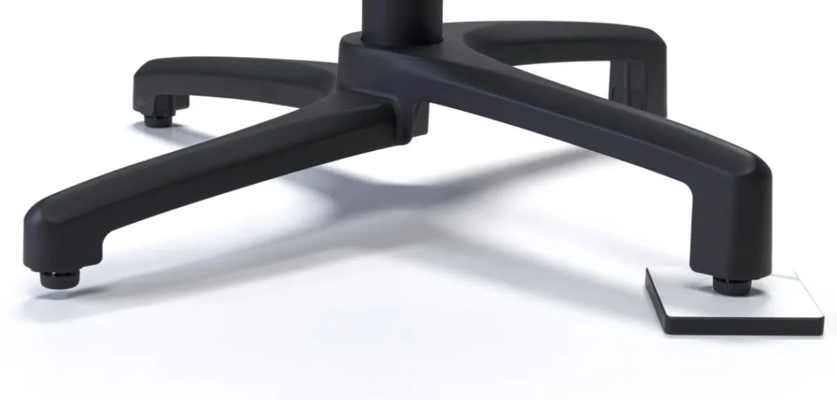 FLEXMOB Pied de table avec système pliant d'extérieur noir mat Kyoto