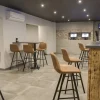 Pied de table bar noir Ø 43 cm Rome - FLEXMOB Outlet