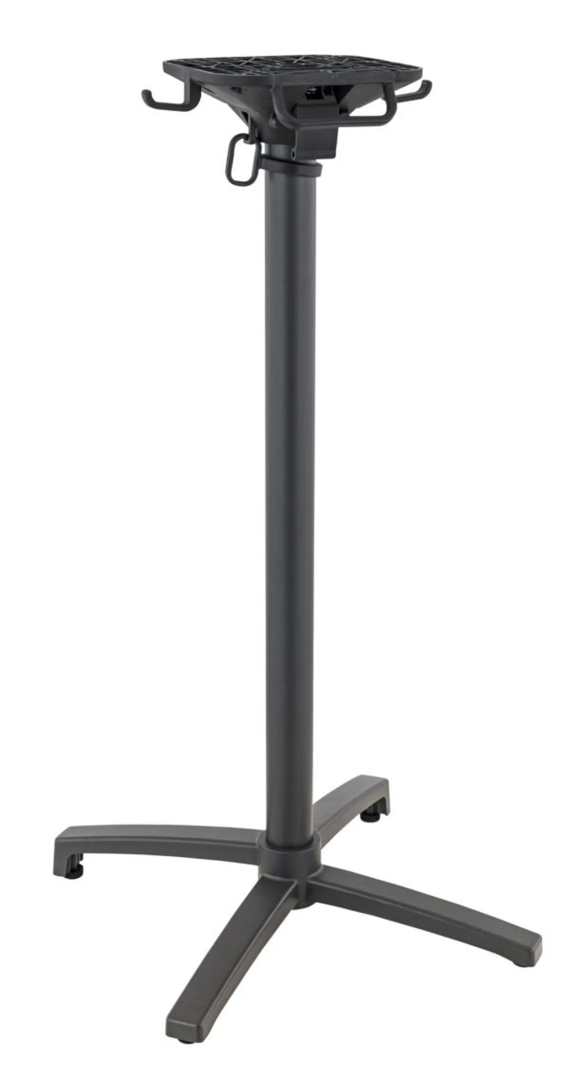 Pied de table de bar avec sytème pliant d'extérieur gris anthracite Modena - FLEXMOB New