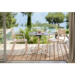GROSFILLEX Pied de table de terrasse beige 73,5x58x58 cm Gx2.0 Discount