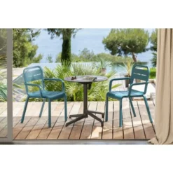 GROSFILLEX Pied de table de terrasse gris 73,5x58x58 cm Gx2.0 Hot