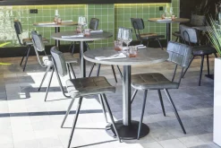 FLEXMOB Pied de table noir Ø 55 cm 73 cm Rome Discount