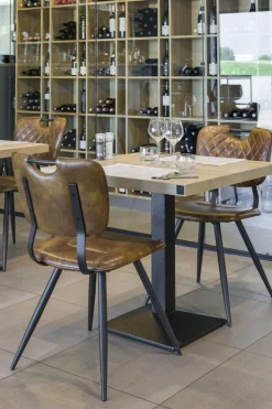 FLEXMOB Pied de table noir 43x43x73 cm Rome Outlet