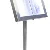 Pied pour porte-menu rectangulaire 40x40x125 cm Classique - SECURIT New