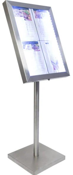 Pied pour porte-menu rectangulaire 40x40x125 cm Classique - SECURIT New
