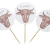 Piques à steak "à point" 6,5 cm (100 pièces) - EARTH ESSENTIALS Outlet
