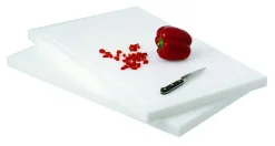 Planche à découper polyéthylène haute densité (pehd) blanc 53x32,5 cm GN 1/1 Avec rigole Non réversible - PRO.COOKER New