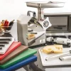 PRO.COOKER Planche à découper polyéthylène haute densité (pehd) vert 53x32,5x2 cm Sans rigole Réversible Sale