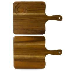 Planche rectangulaire marron acacia 38 cm Wood - DUDSON