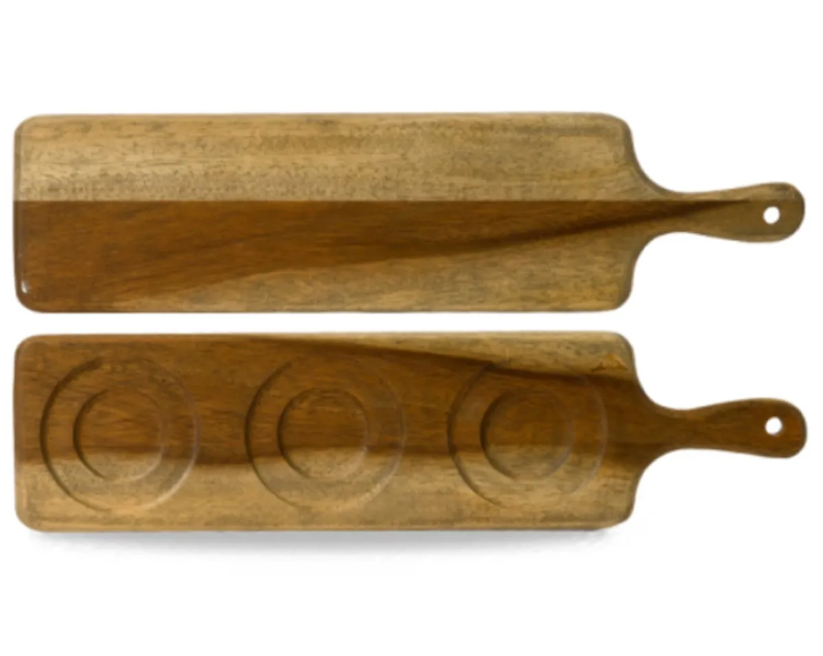 DUDSON Planche rectangulaire marron acacia 46,9 cm Wood Best