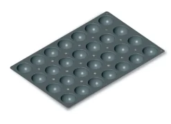 Plaque 28 demi-sphères silicone Pâtissier 60x40x3,5 cm Moulflex Pro - DE BUYER Hot