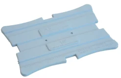 Plaque eutectique rectangulaire gris plastique 45 cm - ZEPE