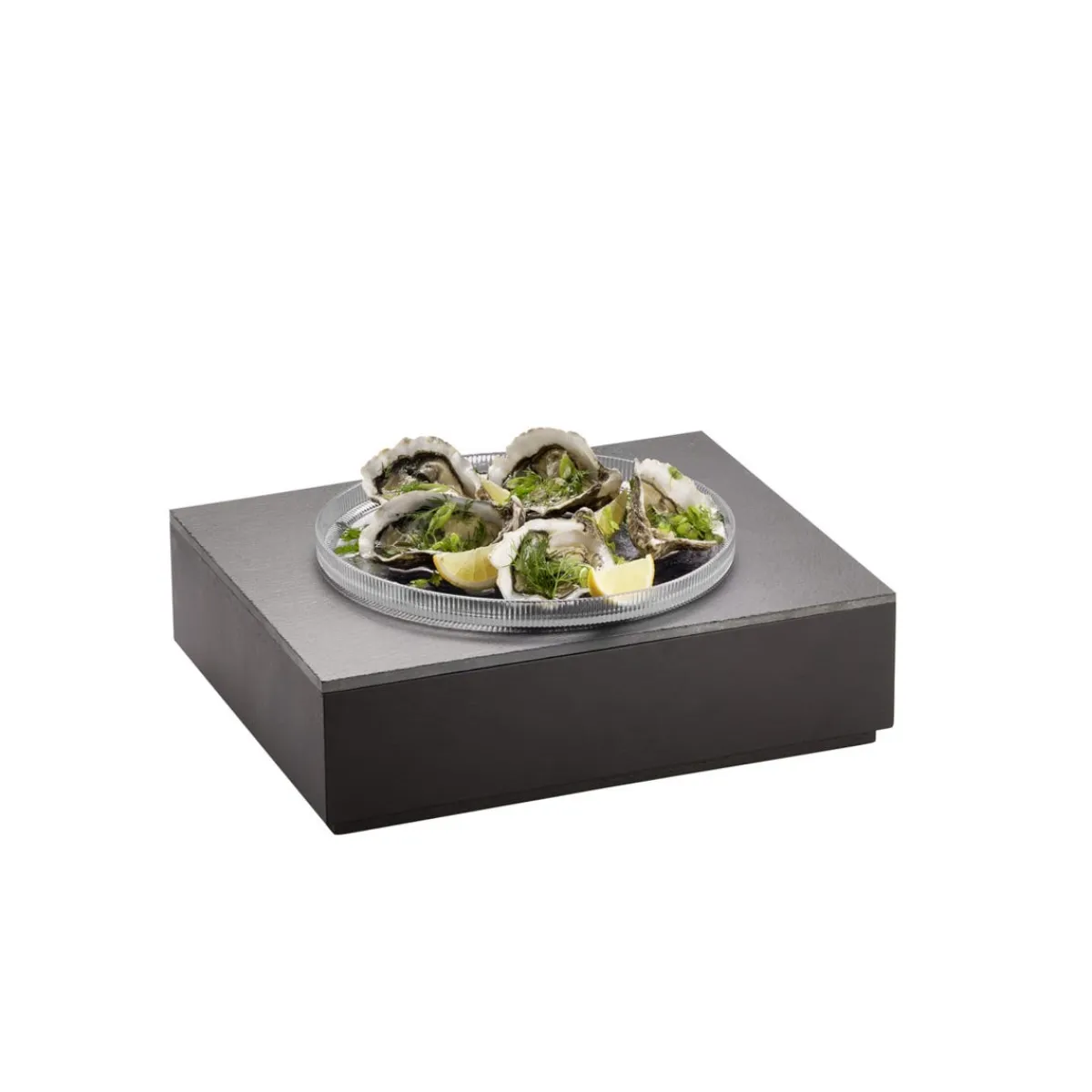 APS Plaque gn1/2 avec 1 trou ardoise noir Ø 22 cm 32,5x26,5x1 cm The Grid Sale