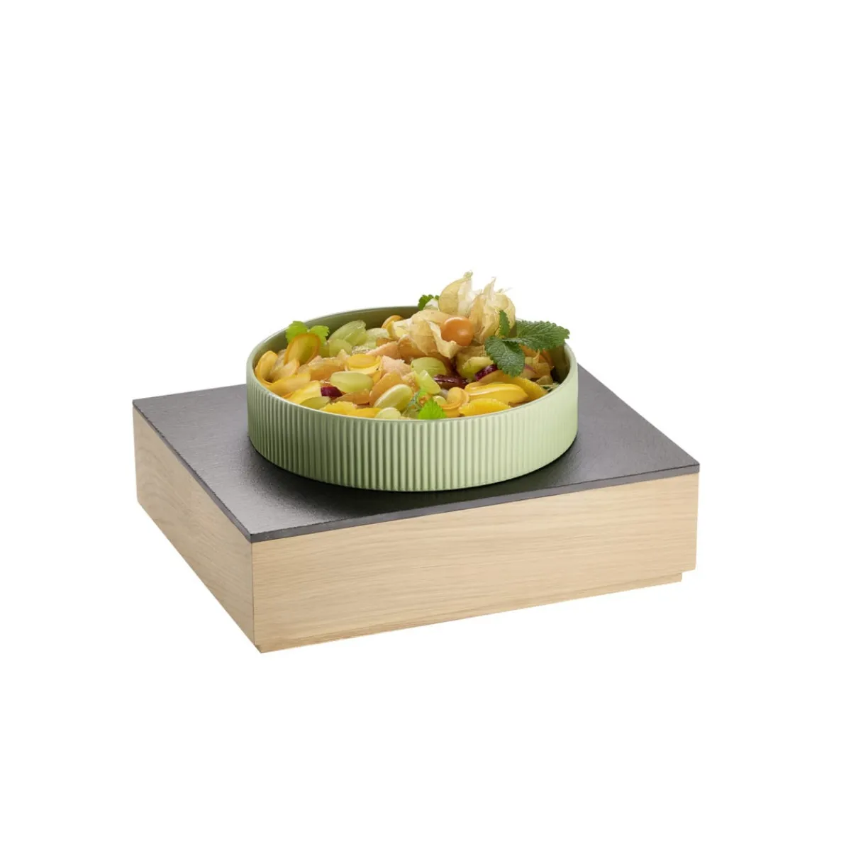 APS Plaque gn1/2 avec 1 trou ardoise noir Ø 22 cm 32,5x26,5x1 cm The Grid Sale