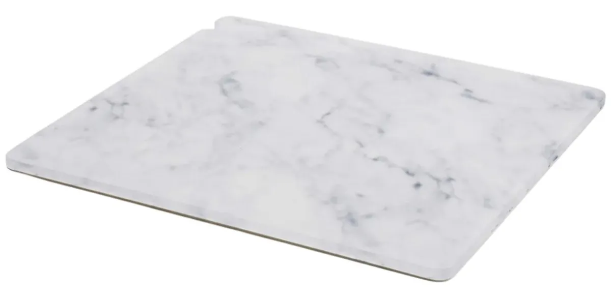 Plaque gn2/3 résine Nacryl® marbre blanc 35,4x32,5x1 cm En Scène - REVOL