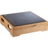 APS Plaque induction avec base bois verre 39x39x10 cm Valo Outlet