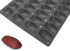 DE BUYER Plaque 44 madeleines silicone Pâtissier 60x40x1,8 cm Moulflex Pro