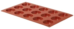 PRO.COOKER Plaque 15 mini tartelettes silicone GN 1/3 29,5x17,5x1 cm Best