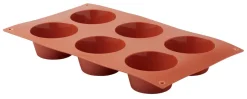 Plaque 6 muffins silicone GN 1/3 29,5x17,5x3,5 cm - PRO.COOKER Online