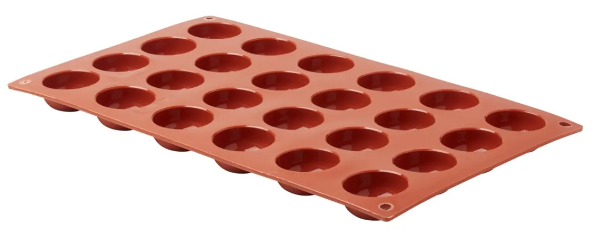 PRO.COOKER Plaque 24 petits fours ronds silicone GN 1/3 29,5x17,5x1,6 cm Sale