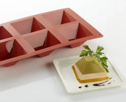 PRO.COOKER Plaque 6 pyramides silicone GN 1/3 29,5x17,5x4 cm Discount