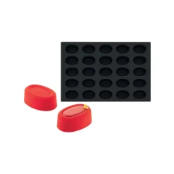Aucune Plaque 25 savarins ovales silicone Pâtissier 60x40x3,5 cm Clearance