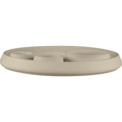 Plat à bord droit rond baantna argila Décor Prima porcelaine Ø 33,4 cm Earth - RAK