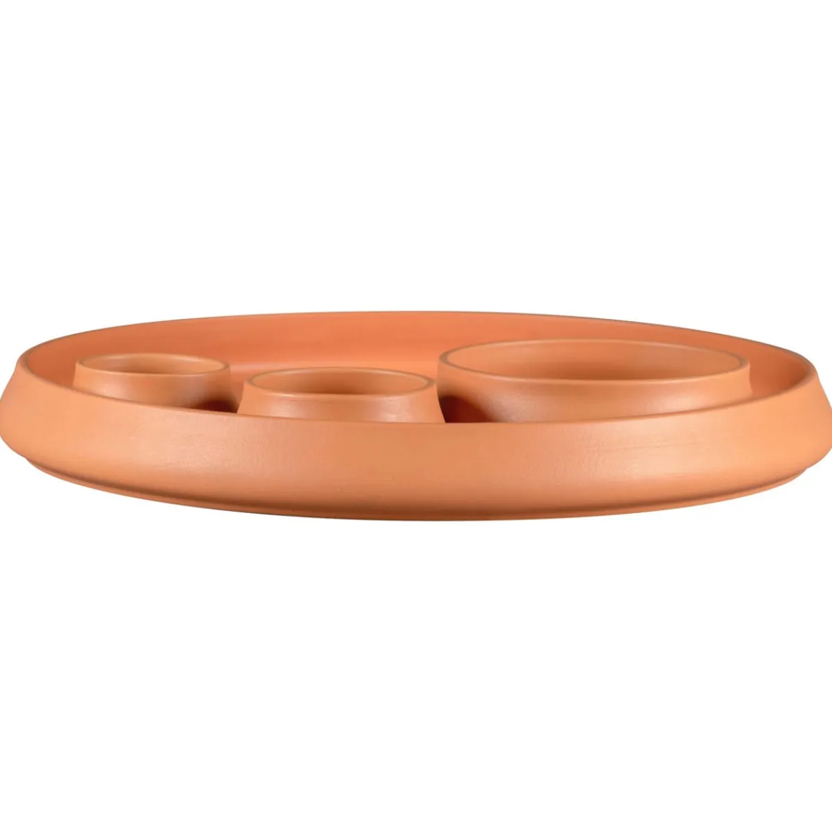 Plat à bord droit rond baantna tero Décor Prima porcelaine Ø 33,4 cm Earth - RAK New