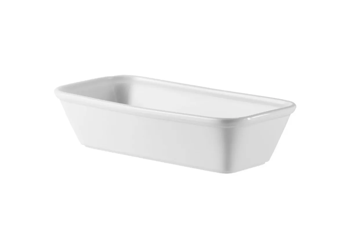 CHURCHILL Plat buffet porcelaine vitrifiée blanc 25x12x6,2 cm 1 L Counter Serve Online