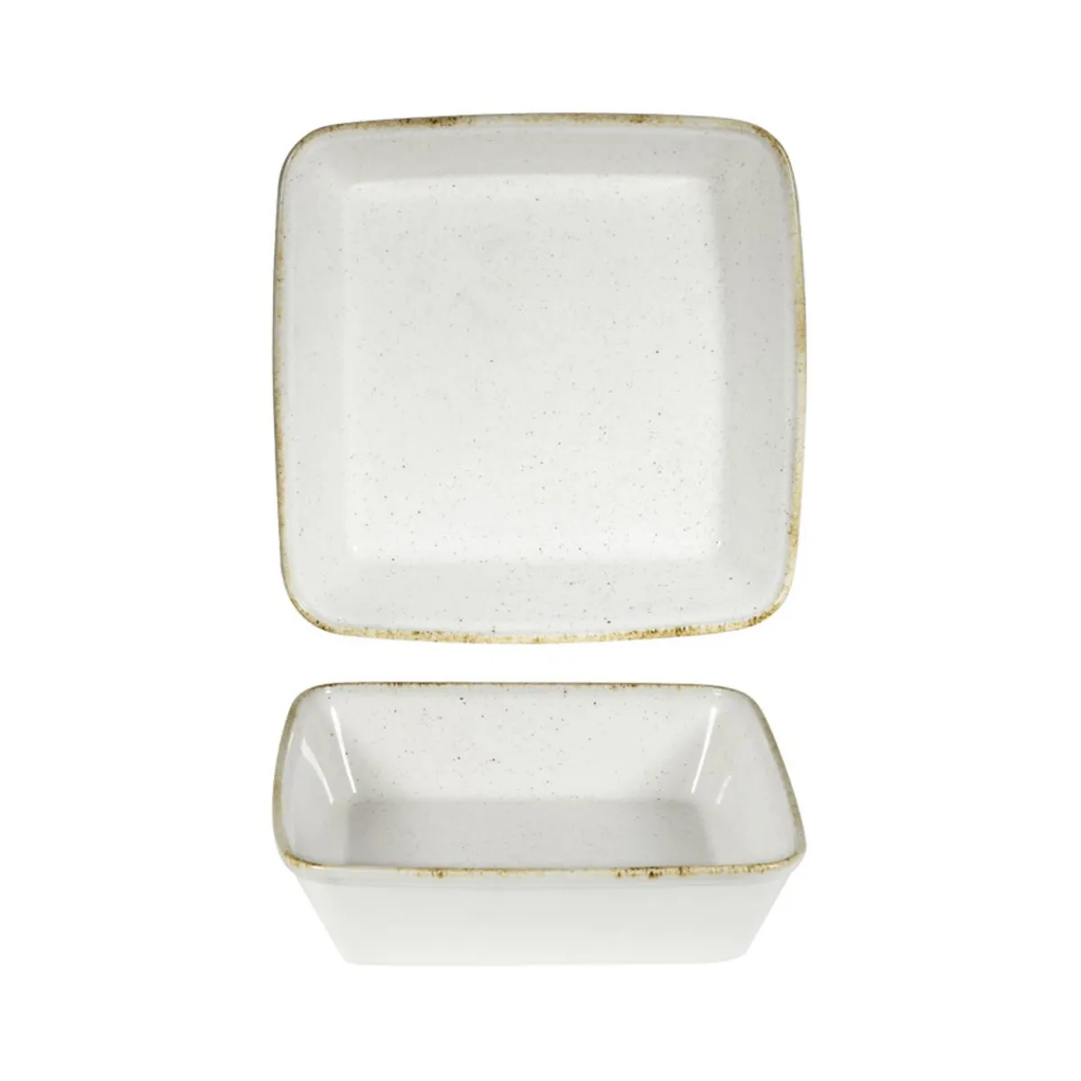 CHURCHILL Plat buffet porcelaine vitrifiée barley white 25x25x6,2 cm 2 L Stonecast Hints Sale