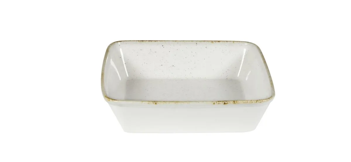 CHURCHILL Plat buffet porcelaine vitrifiée barley white 25x25x6,2 cm 2 L Stonecast Hints Sale