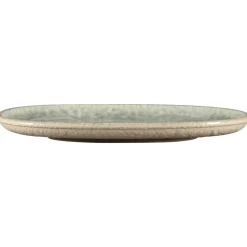 Plat coupe ovale céladon porcelaine vitrifiée 25 cm Krush - RAK Sale