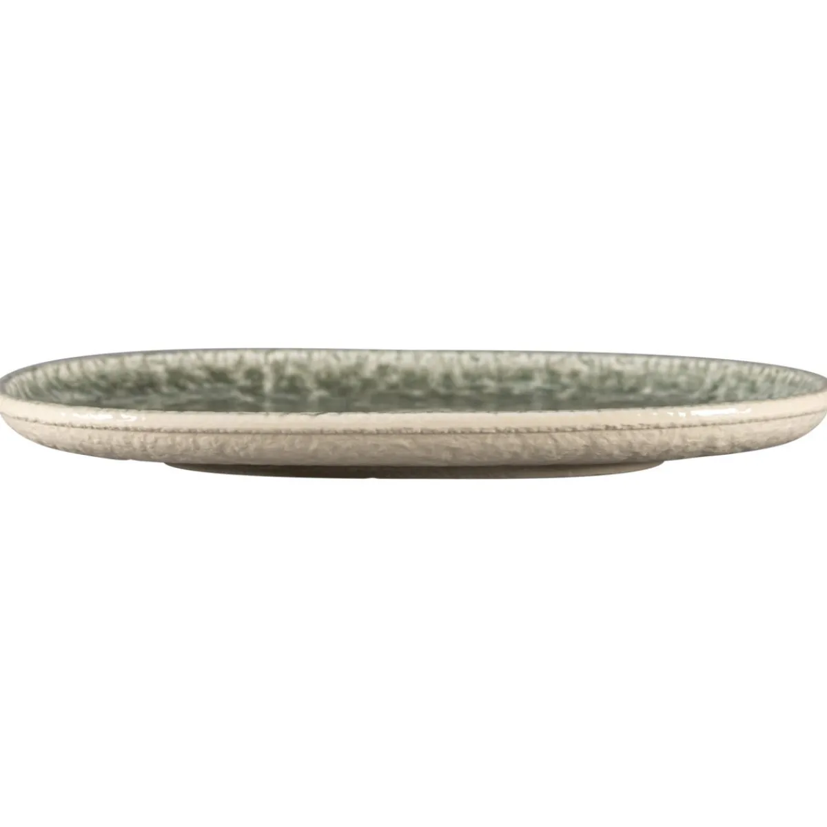 Plat coupe ovale Sage porcelaine vitrifiée 25 cm Krush - RAK