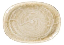 RAK Plat coupe ovale vanilla porcelaine vitrifiée 25 cm Krush