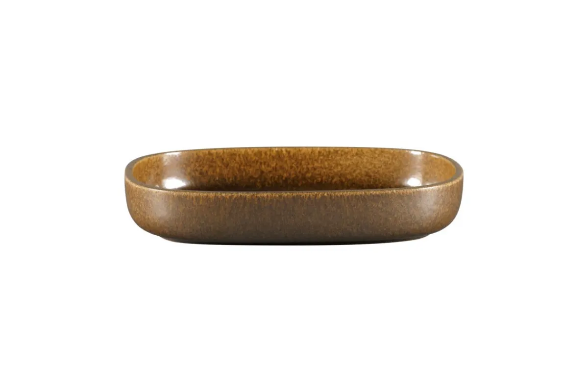 Plat creux bronze porcelaine vitrifiée 26 cm stone Ease - RAK Best