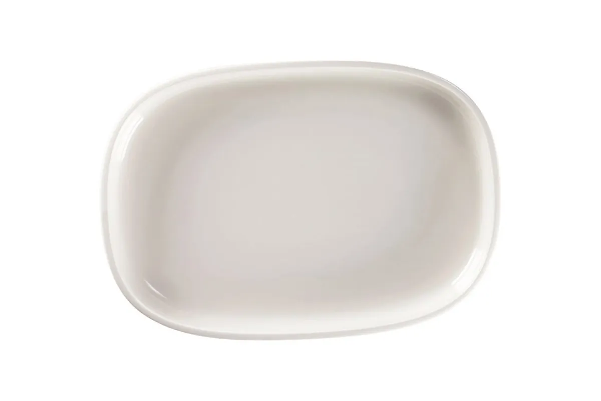 RAK Plat creux ovale blanc porcelaine vitrifiée 33,2 cm stone Ease New