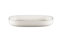 RAK Plat creux ovale blanc porcelaine vitrifiée 33,2 cm stone Ease New
