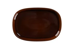 RAK Plat creux ovale cuivre porcelaine vitrifiée 33,2 cm stone Ease New