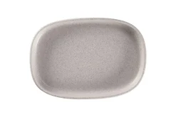 RAK Plat creux ovale gris porcelaine vitrifiée 33,2 cm stone Ease Outlet