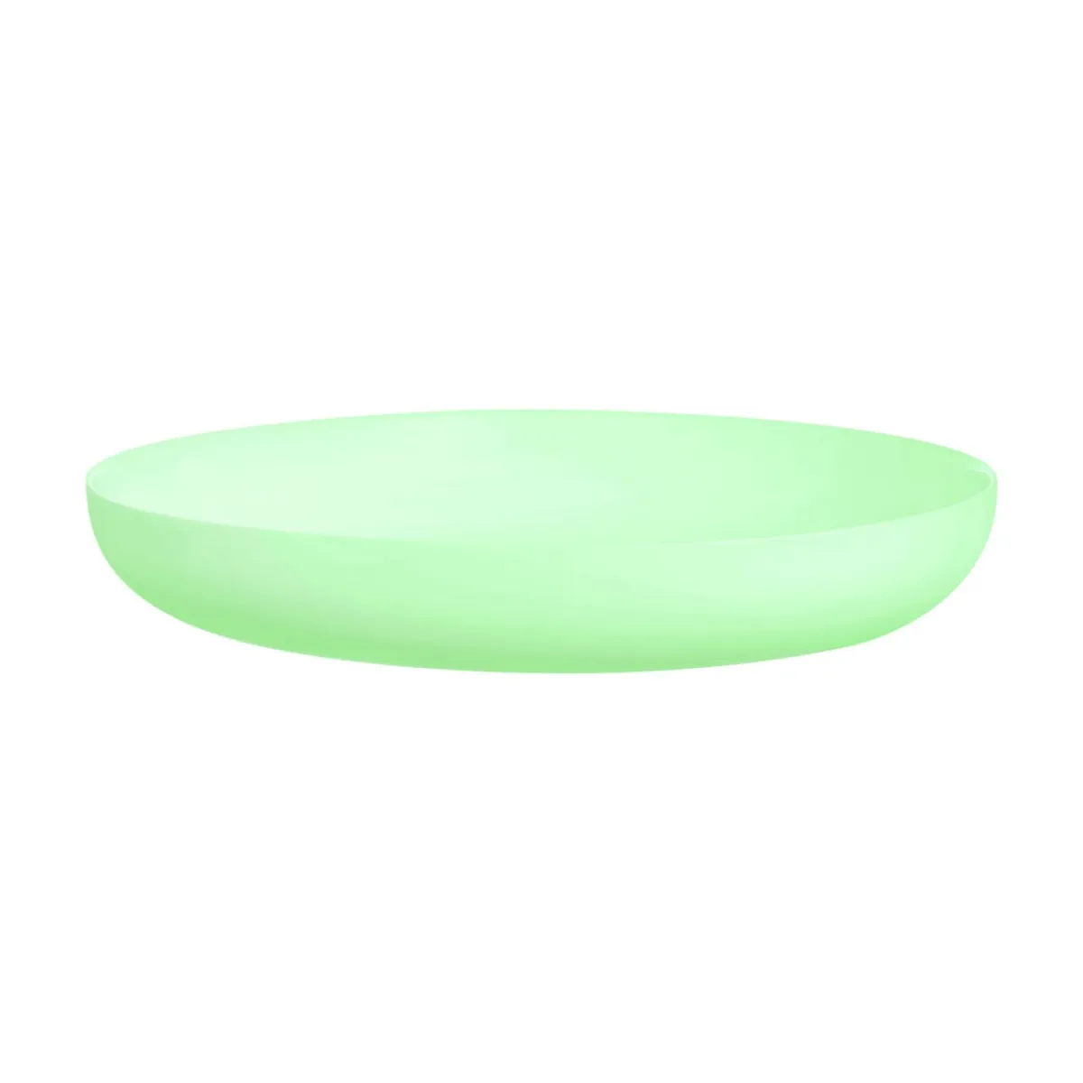 Plat creux rond vert verre opal Ø 29 cm Diwali - LUMINARC Outlet
