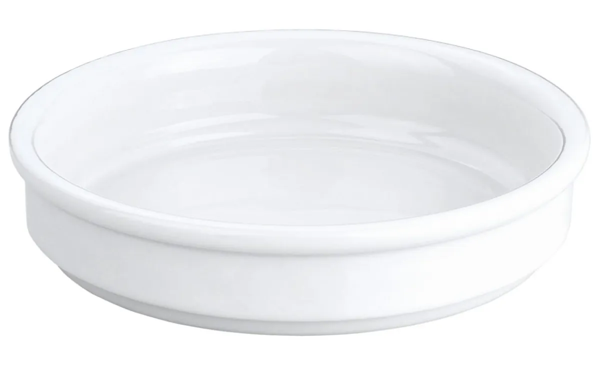 Plat à crème brûlée rond blanc porcelaine culinaire Ø 14 cm - PILLIVUYT Hot