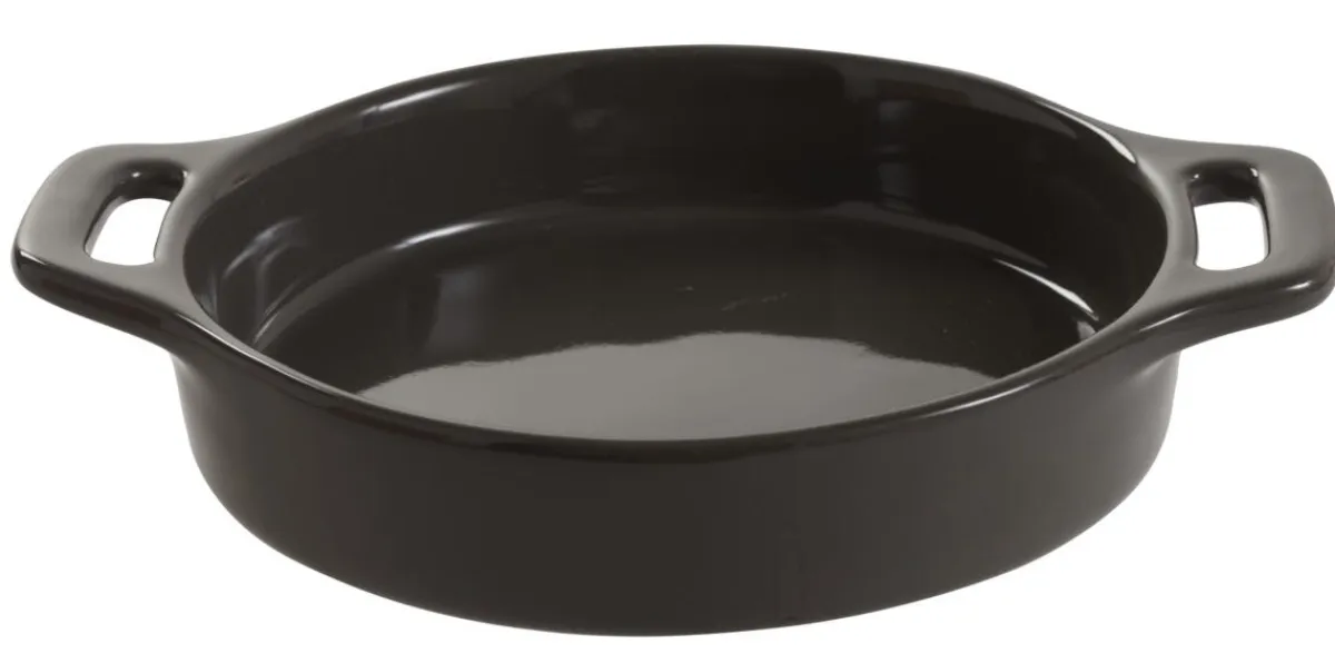 Plat à crème brûlée rond gris grès émaillé Ø 14 cm Bistronome - PRO.MUNDI Sale