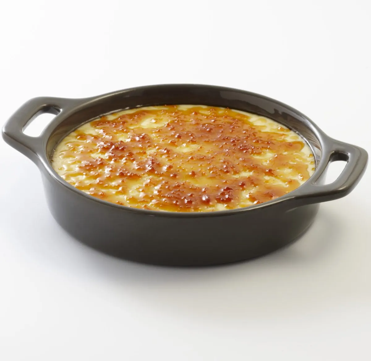 Plat à crème brûlée rond gris grès émaillé Ø 14 cm Bistronome - PRO.MUNDI Sale