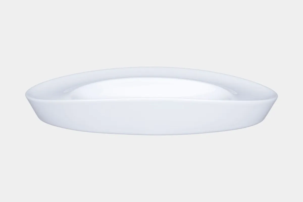 RAK Plat de présentation ovale blanc porcelaine bone china 28 cm Feelings Discount