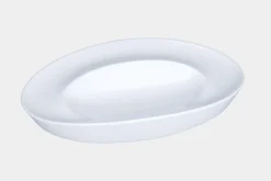 RAK Plat de présentation ovale blanc porcelaine bone china 28 cm Feelings Discount