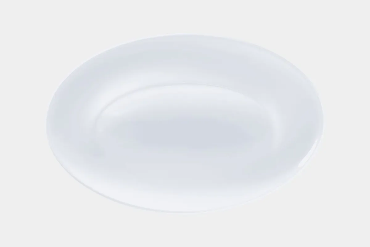 RAK Plat de présentation ovale blanc porcelaine bone china 28 cm Feelings Discount